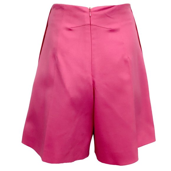 Patou Pink Wool Iconic Shorts with Gold Buttons - Picture 3 of 4